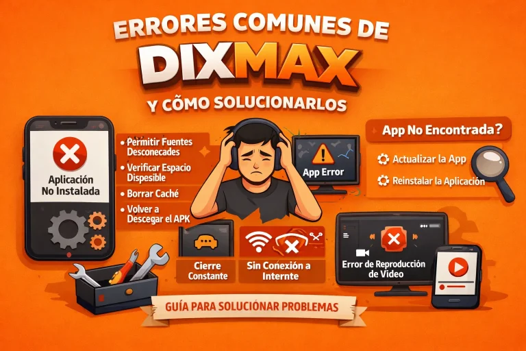 Errores comunes de DixMax APK y cómo solucionarlos