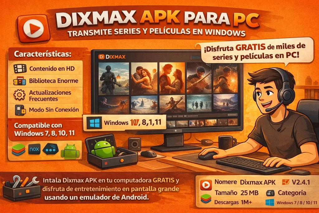 Dixmax APK para PC