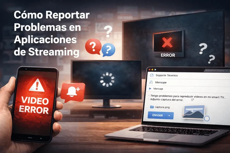 Cómo Reportar Problemas en Aplicaciones de Streaming